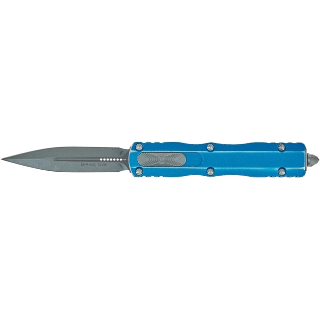 Ніж Microtech Dirac Double Edge Stonewash Distressed Blue (225-10DBL) - зображення 1