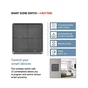 Розумний вимикач EMOS H5016 4 buttons ZigBee 3.0 Black (H5016) - уменьшенное изображение 9
