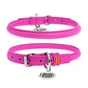 Нашийник для тварин WAUDOG Glamour з QR паспортом, круглий, M рожевий (35067) - зменшене зображення 1