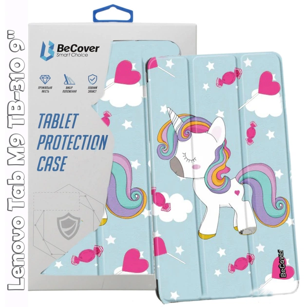 Чохол до планшета BeCover Smart Case Lenovo Tab M9 TB-310 9" Unicorn (709232) - зображення 1