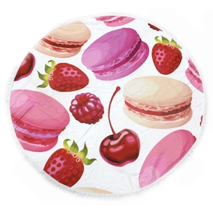 Рушник MirSon пляжний №5075 Summer Time Fruit Macaroons 150x150 см (2200003947830) зображення 1