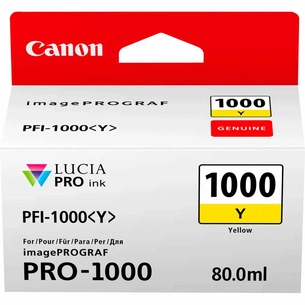 Картридж Canon PFI-1000Y (yellow) (0549C001) изображение 1