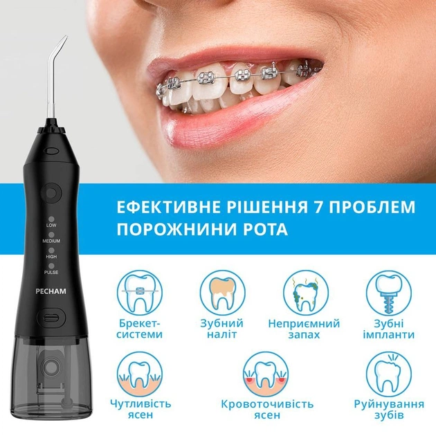 Іригатор Pecham travel black PC-1581 - зображення 13