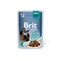 Вологий корм для кішок Brit Premium Cat 85 г (філе яловичини в соусі) (8595602518555) - уменьшенное изображение 1