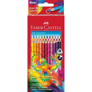 Олівці кольорові Faber-Castell Colour pencils Ergonomics, тригранні 24 кольора, (116544) (32851) зображення 1