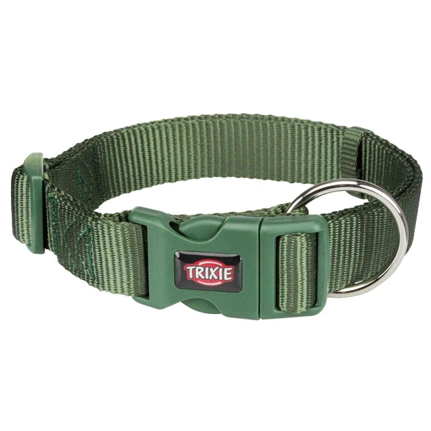 Нашийник для тварин Trixie Premium нейлон L-XL 40-65 см/25 мм оливковий (4053032020672) - зображення 1