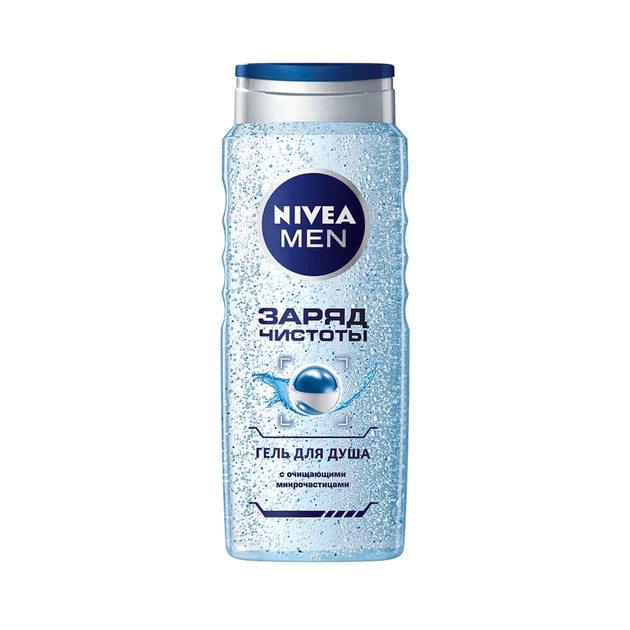 Гель для душу Nivea Men Заряд чистоти 500 мл (4005900054319/4005900420220) - изображение 1