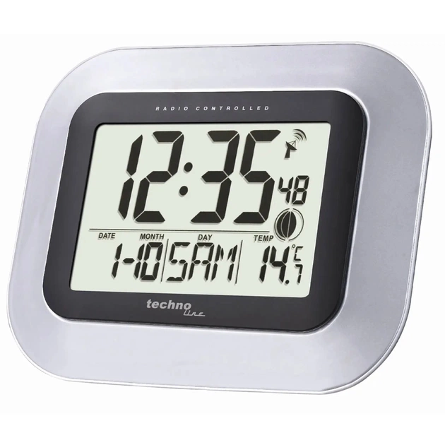 Настінний годинник Technoline WS8005 Silver/Black (DAS301208) - picture 1