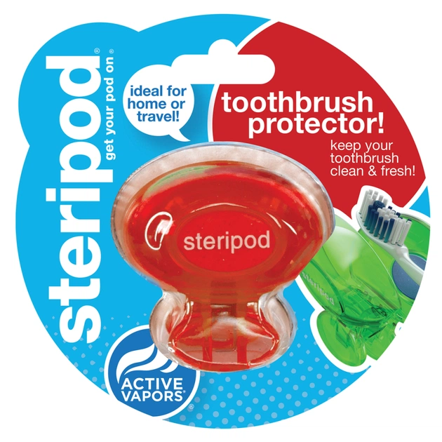 Футляр для зубної щітки Steripod антибактеріальний вулкановий червоний 1 шт. (2100000032211) - зображення 1