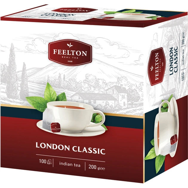Чай Feelton London Classic 2 гх100 шт (8908012648017) - изображение 1