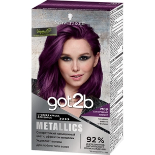 Фарба для волосся Got2b Metallics М69 Благородний Аметист 142.5 мл (52336915633) зображення 1