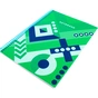 Блокнот Optima Knitting: Green A4 пластикова обкладинка, спіраль 80 аркушів, клітинка (O20846-21) - зменшене зображення 2