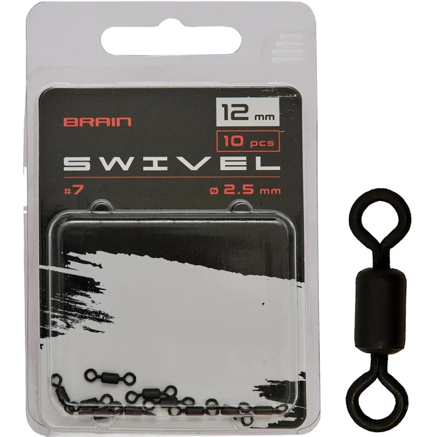 Вертлюг Brain Swivel No.7 12mm diam 2.5mm (10 шт/уп) SGCA-8008-7 (1858.24.70) - изображение 1