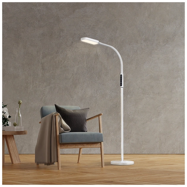 Торшер Videx LED торшер підлоговий білий14W 3000-5500K 220V (VL-TF07W) - picture 3