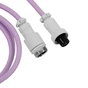 Дата кабель USB-C + USB A to USB-C 1.36m Coiled Aviator purple Keychron (CAB17_KEYCHRON) - зменшене зображення 3