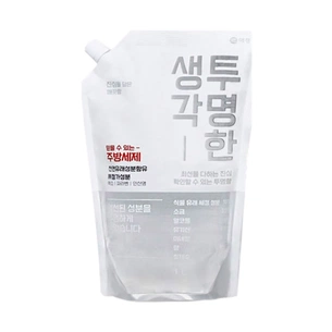 Засіб для ручного миття посуду Aekyung Trio Transparent Thinking Запаcка 1 л (8801046275566) зображення 1