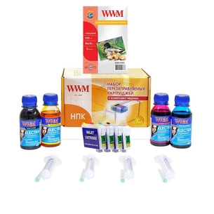 Комплект перезаправних картриджів WWM Epson C91/CX4300/T26/27/TX106/109 ELECTRA (RC.T092NU) picture 1