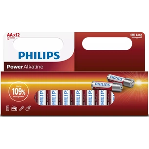 Батарейка Philips AA Power Alkaline 1.5V LR6 * 12 (LR6P12W/10) зображення 1