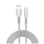 Дата кабель USB 2.0 AM to Micro 5P 1.0m line-drawing white ColorWay (CW-CBUM028-WH) - зменшене зображення 1