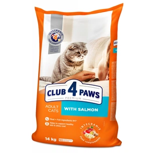 Сухий корм для кішок Club 4 Paws Преміум. З лососем 14 кг (4820083909238) зображення 1