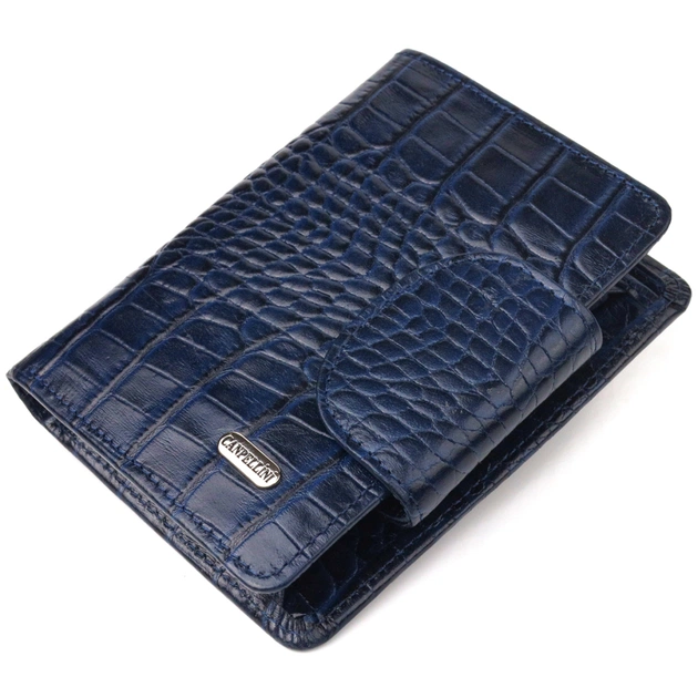Гаманець Canpellini З натуральної шкіри Синій (21677) - зображення 1