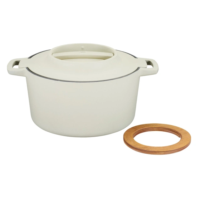 Каструля Fiskars Norden Limited Colour Edition чавунна 4 л колір береза (1071127) - picture 4