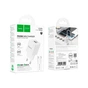 Зарядний пристрій HOCO C147A Charm 1xUSB-C PD20W + 1xUSB QC3.0 + cable USB-C to USB-C White (6942007630290) - зменшене зображення 7