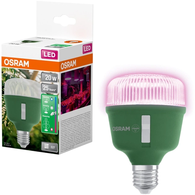 Лампочка Osram LED T80 GROW 20W CL 230V FR E27 (4058075845800) - picture 4