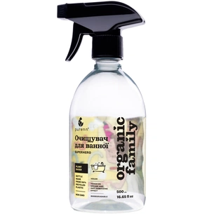 Спрей для чищення ванн Purenn Organic Family Superhero Натуральний універсальний очищувач з Горобиною та Лимоном 500 мл (4751024880074) зображення 1