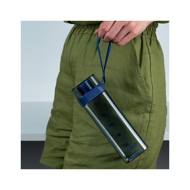 Поїльник-непроливайка Kite квадратна, 550 мл, блакитна (K24-1209-1) - picture 8