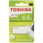 USB флеш накопичувач Toshiba 64GB U203 White USB 2.0 (THN-U203W0640E4) - зменшене зображення 3