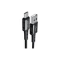 Дата кабель USB 2.0 AM to USB-C 1.2m 3A nylon C1-04 black Acefast (6974316280545) - зменшене зображення 2