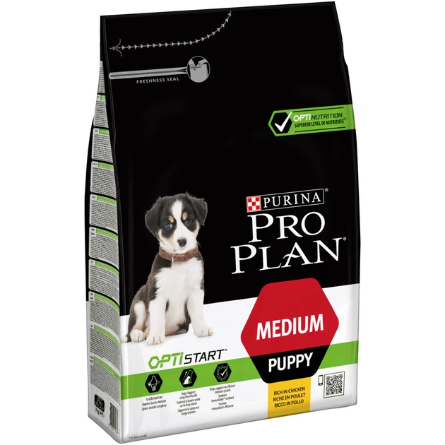 Сухой корм для собак Purina Pro Plan Dog Medium Puppy с высоким содержанием курицы 3 кг (7613035114869) - изображение 1