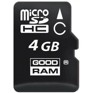 Карта пам'яті Goodram 4Gb microSDHC class 4 (SDU4GHCGRR10) зображення 1