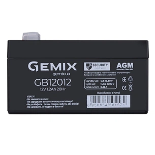 Батарея до ДБЖ Gemix GB 12В 1.2 Ач (GB12012) зображення 1