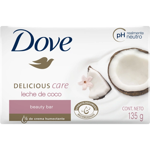 Твердое мыло Dove Кокосовое молочко 135 г (7891150044630) - изображение 1