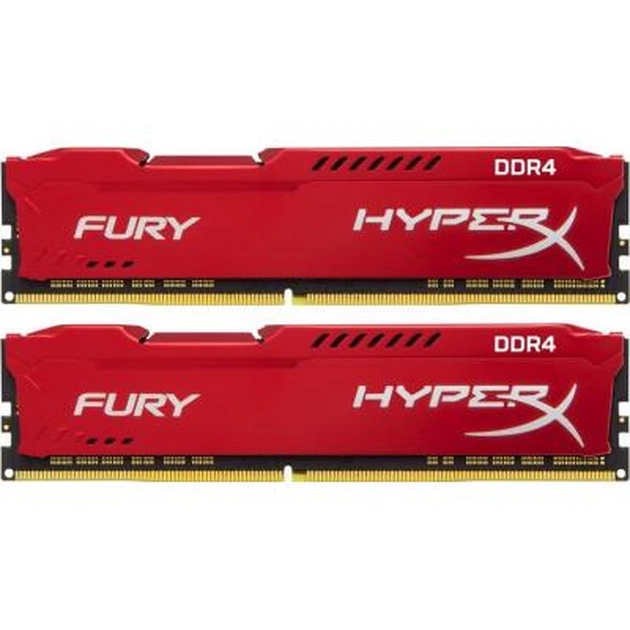 Модуль пам'яті для комп'ютера DDR4 32GB (2x16GB) 2133 MHz HyperX FURY Red Kingston Fury (ex.HyperX) (HX421C14FRK2/32) - изображение 1