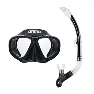 Набір для плавання Arena Premium Snorkeling Set 002018-505 маска і трубка чорний Уні OSFM (3468336174364) зображення 1