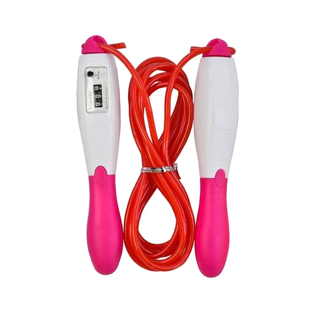 Скакалка X-TREME з лічильником довжина 260 см рожева (117229) - picture 1