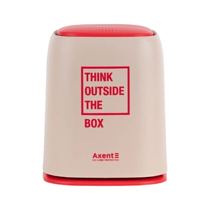 Кошик для паперів Axent Настільний контейнер для сміття, прямокутний, персиковий (2133-42-A) изображение 1