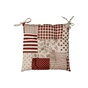 Подушка на стілець Прованс Печворк бордо Господиня 40х40 см (4823093451179) - уменьшенное изображение 1