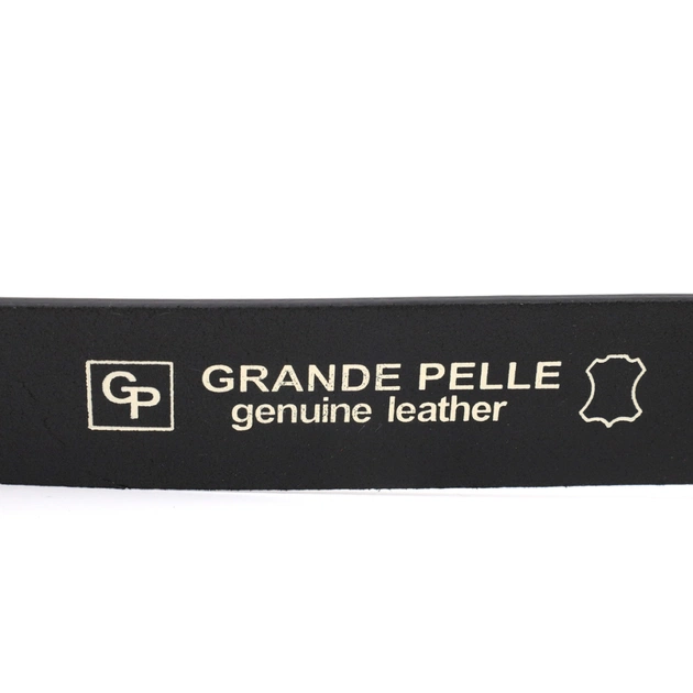 Ремінь Grande Pelle Шкіряний під джинси Чорний (11682) - зображення 2