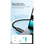 Дата кабель USB-C to USB-C 1.0m 240W Black Baseus (CAWJ040001) - зменшене зображення 9