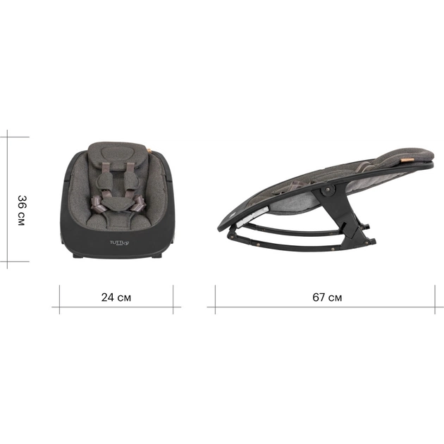 Крісло-гойдалка Tutti Bambini Bambini Nova чорний (611015/9999) - picture 4