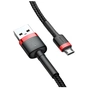 Дата кабель USB 2.0 AM to Micro 5P 3.0m 2A Red-Black Baseus (CAMKLF-H91) - зменшене зображення 3