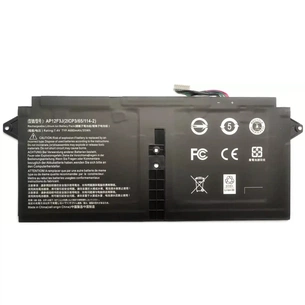 Акумулятор до ноутбука Acer AP12F3J Aspire S7-391, 4680mAh (35Wh), 4cell, 7.4V, Li-Pol AlSoft (A71118) зображення 1