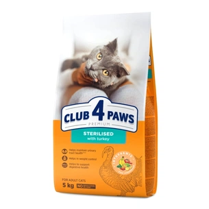 Сухий корм для кішок Club 4 Paws Sterilised з індичкою 5 кг (4820269144934) зображення 1