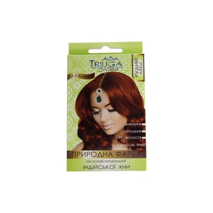 Фарба для волосся Triuga На основі натуральної індійської хни Рудий 25 г (8908003544236) зображення 1