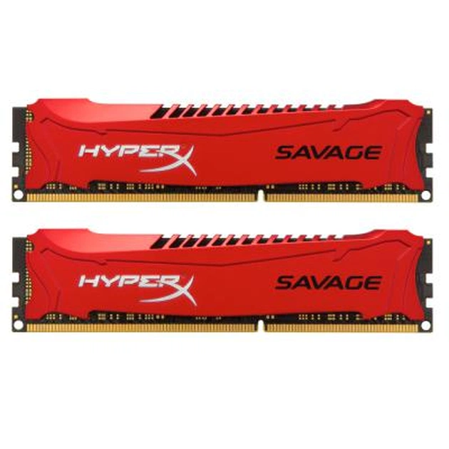 Модуль пам'яті для комп'ютера DDR3 8GB (2x4GB) 2133 MHz Savage Red Kingston Fury (ex.HyperX) (HX321C11SRK2/8) - зображення 1