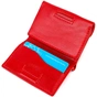 Портмоне Grande Pelle У три складання Червоне (16785) - зменшене зображення 5